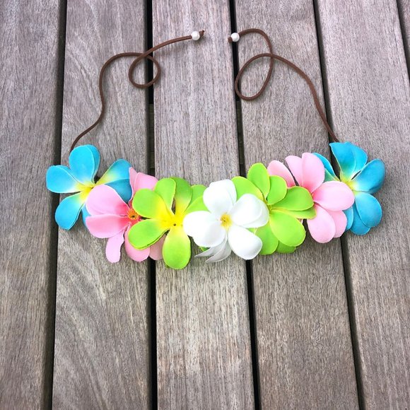 Flower Crown - Plumeria Headband - Picture 3 of 3